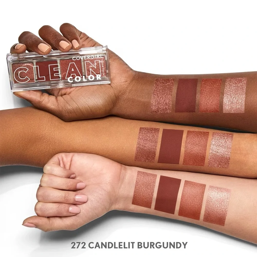 3/$12 CoverGirl 272 Candlelit Burgundy Clean Fresh Clean Color Eyeshadow